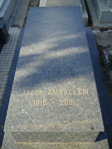 Grafsteen van AMSALLEM Jacob