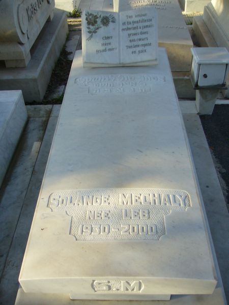 Lápide de MECHALY Solange
