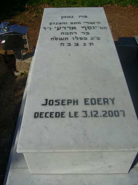 Stèle de EDERY Joseph