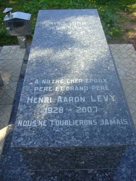 Stèle de LEVY Henri Aaron