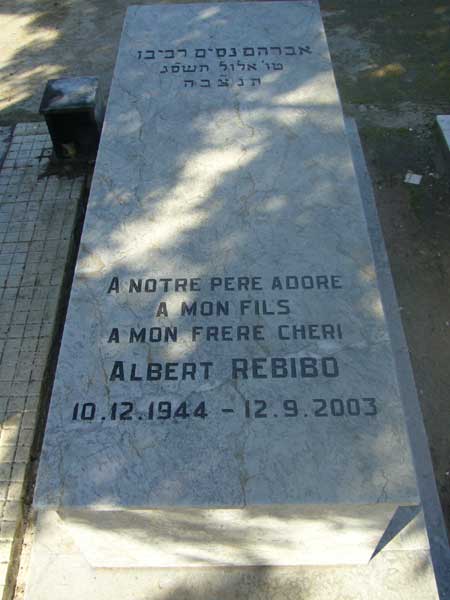 Stèle de REBIBO Albert
