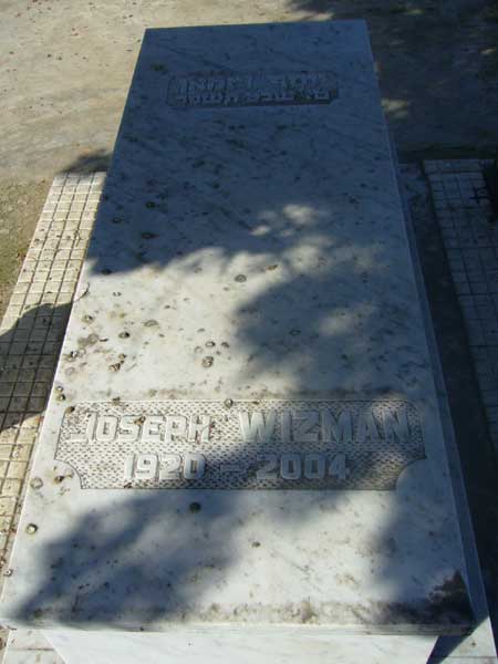 Tombstone of WIZMAN Joseph