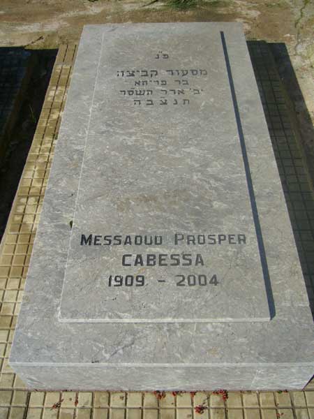 Grafsteen van CABESSA Messaoud Prosper