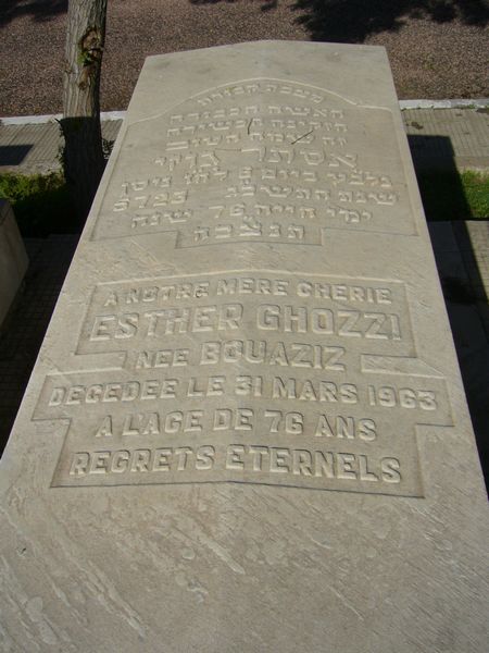 Stèle de GHOZZI Esther