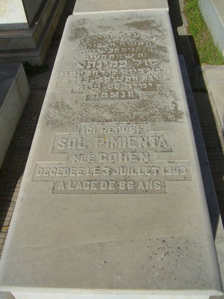 Stèle de PIMIENTA Sol