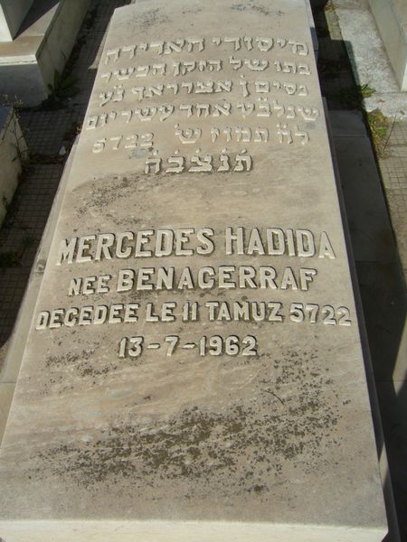 Grabstein von HADIDA Mercedes