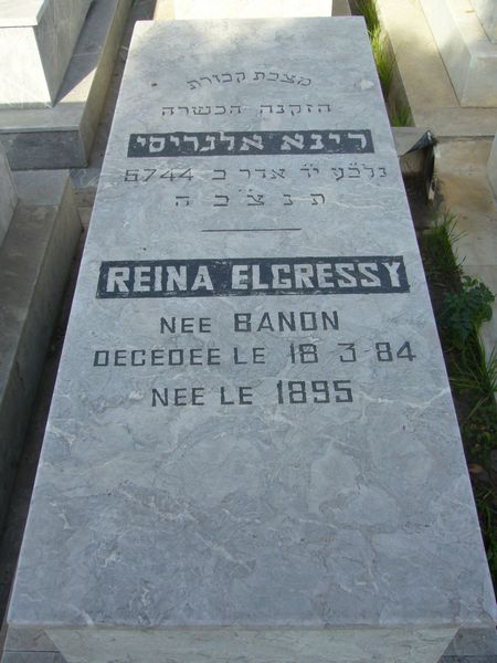 Stèle de ELGRESSY Reina