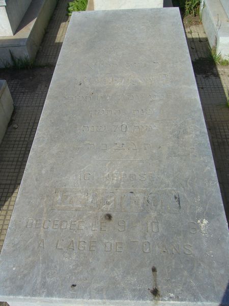 Lápide de BITTON Izza