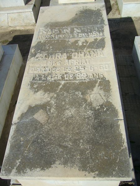 Tombstone of OHANA Zohra