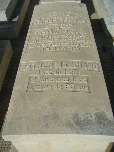 MARCIANO Esther 的墓碑