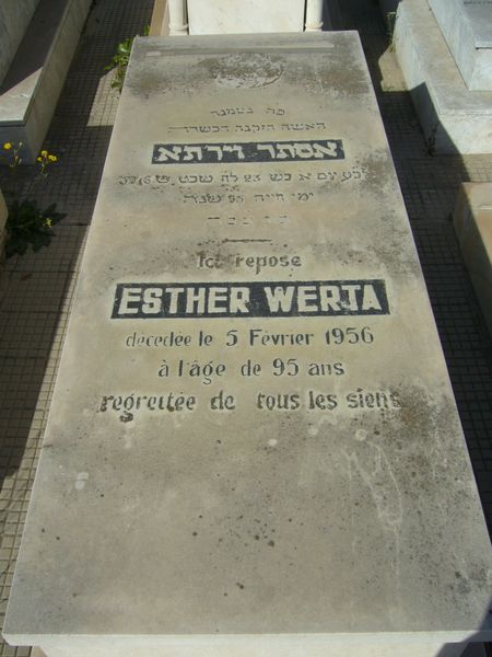 Stèle de WERTA Esther