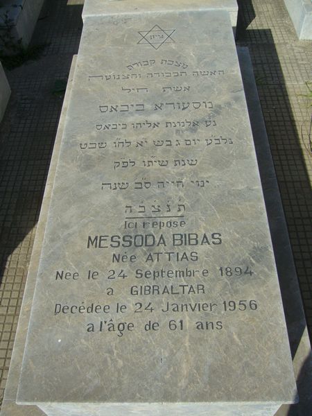 Grabstein von BIBAS Messoda