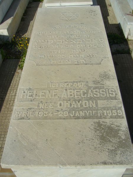 ABECASSIS Helène fejfája