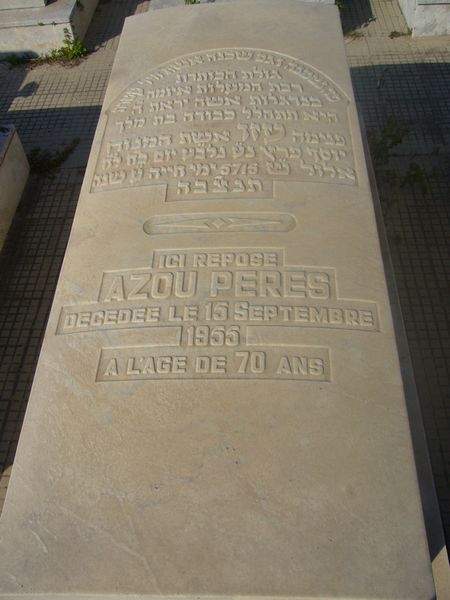 Grabstein von PERES Azou