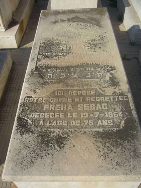 Tombstone of SEBAG Freha