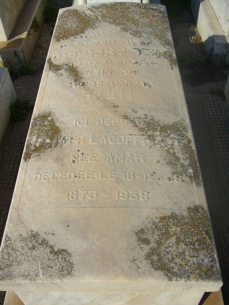 Stèle de LACOFFRETTE Esther