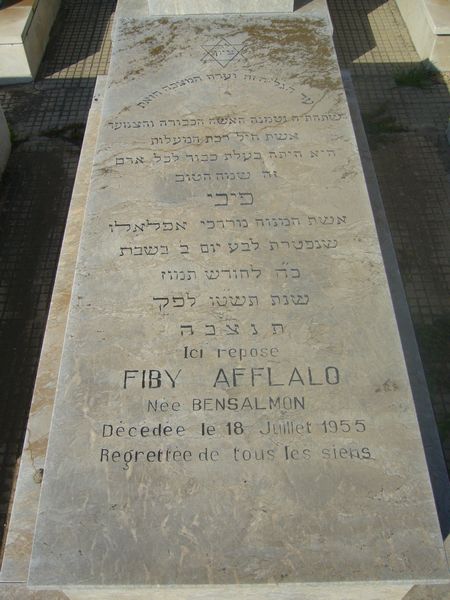 Tombstone of AFLALO Fiby