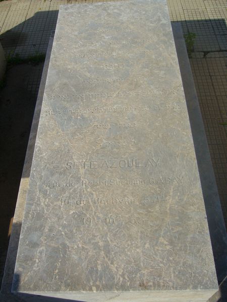 Tombstone of AZOULAY Sete
