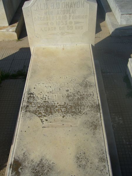 Stèle de OHAYON Alia B.D