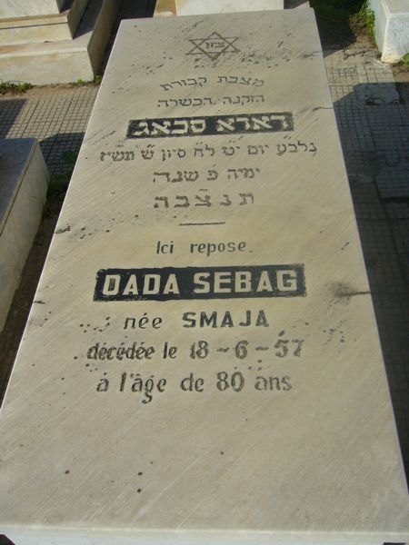 Tombstone of SEBAG Dada