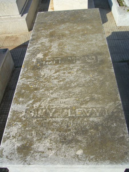 Tombstone of LEVY Simy