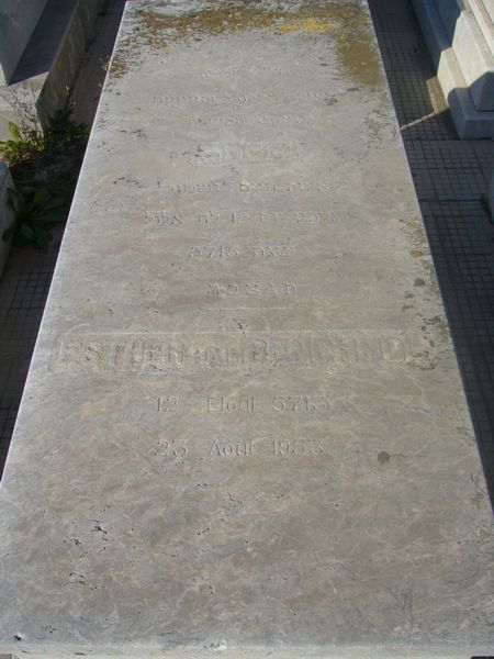 Grabstein von BENCHIMOL Esther
