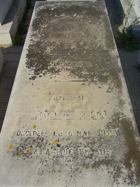 Grabstein von BENSIMON Aicha