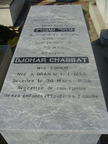 מַצֵּבה פון CHABBAT Djohar