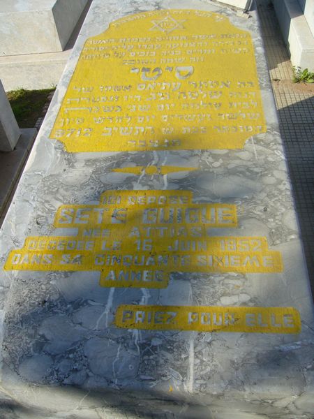 Tombstone of GUIGUE Sete