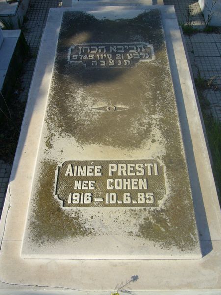 מַצֵּבה פון PRESTI Aimée