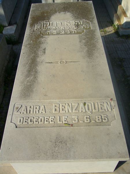 BENZAQUEN Zahra 的墓碑