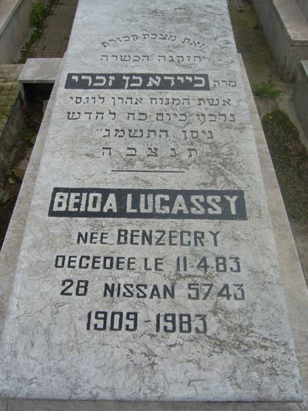 LUGASSY Beida 的墓碑