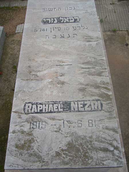 Stèle de NEZRI Raphael