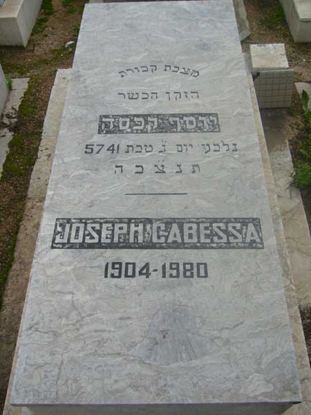 Grafsteen van CABESSA Joseph