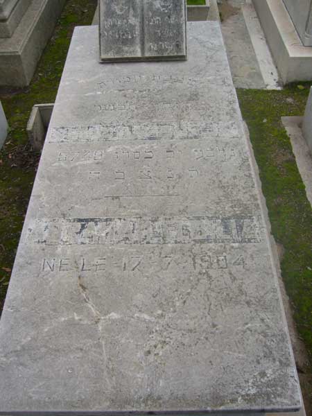 Grafsteen van ELBILIA Abraham