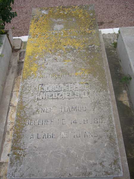 Tombstone of NIEDZIELSKI Lidisia Elise