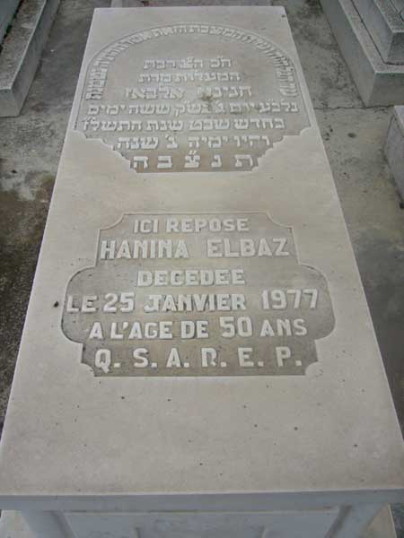 Estela de ELBAZ Hanina