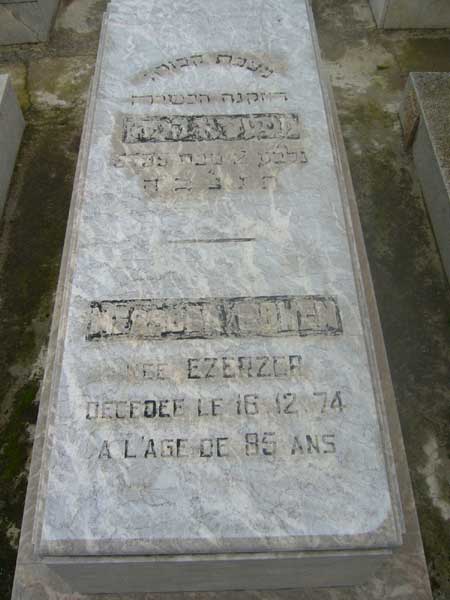 Grafsteen van COHEN Messoda