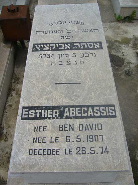 Estela de ABECASSIS Esther