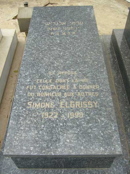 Grafsteen van ELGRISSY Simone