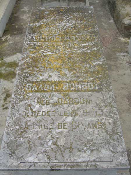 Grabstein von BOHBOT Saada