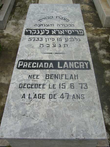 Tombstone of LANCRY Preciada