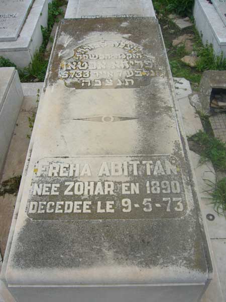 Tombstone of ABITTAN Freha