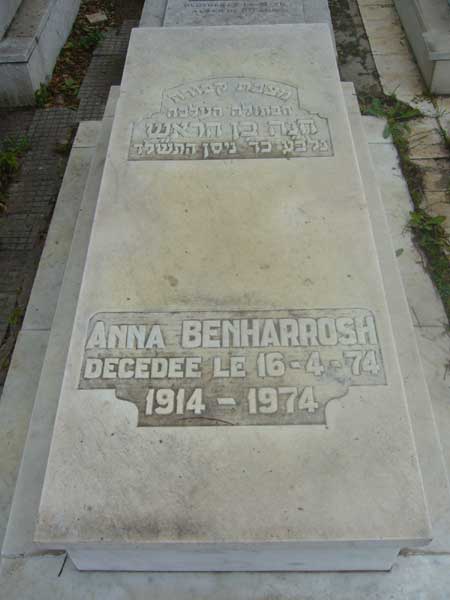 Grabstein von BENHARROSH Anna