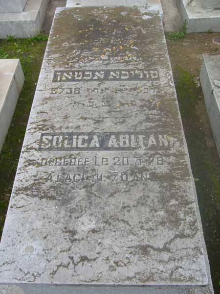 Tombstone of ABITAN Solica