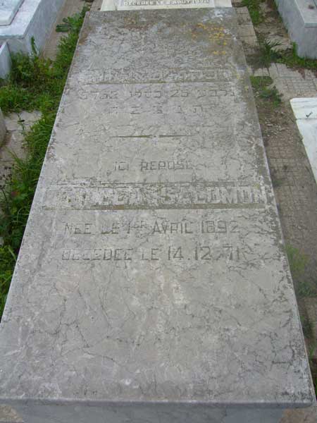Tombstone of SALOMON Rebecca