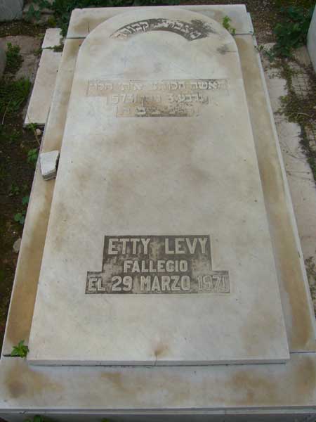 Tombstone of LEVY Etty