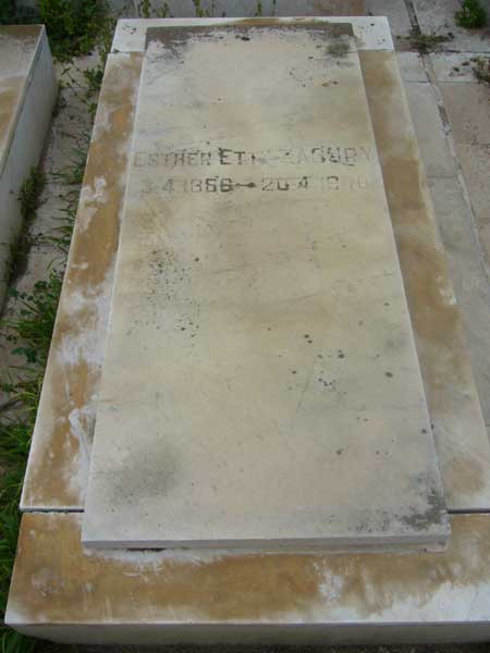 מצבת ZAGURY Esther Etty