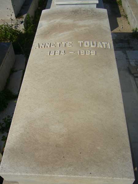 Tombstone of TOUATI Annette