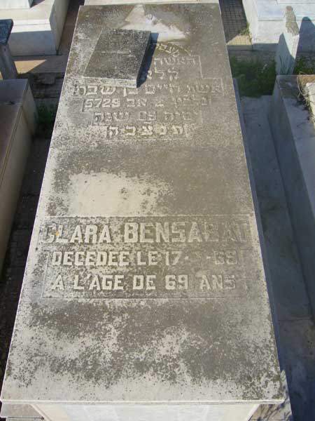 Grabstein von BENSABAT Clara